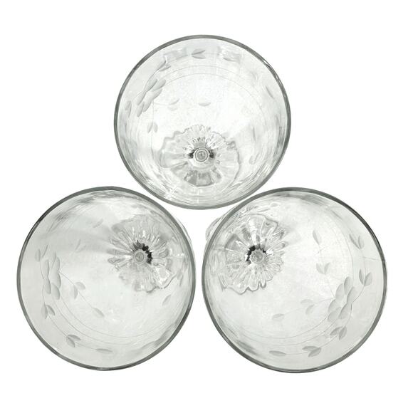 Standard Glass Cut 92 Pattern Code SGMCUT9 Retired Water Goblets-Set of 3  3! - Picture 5 of 6